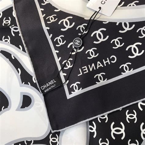 authentic chanel scarf.